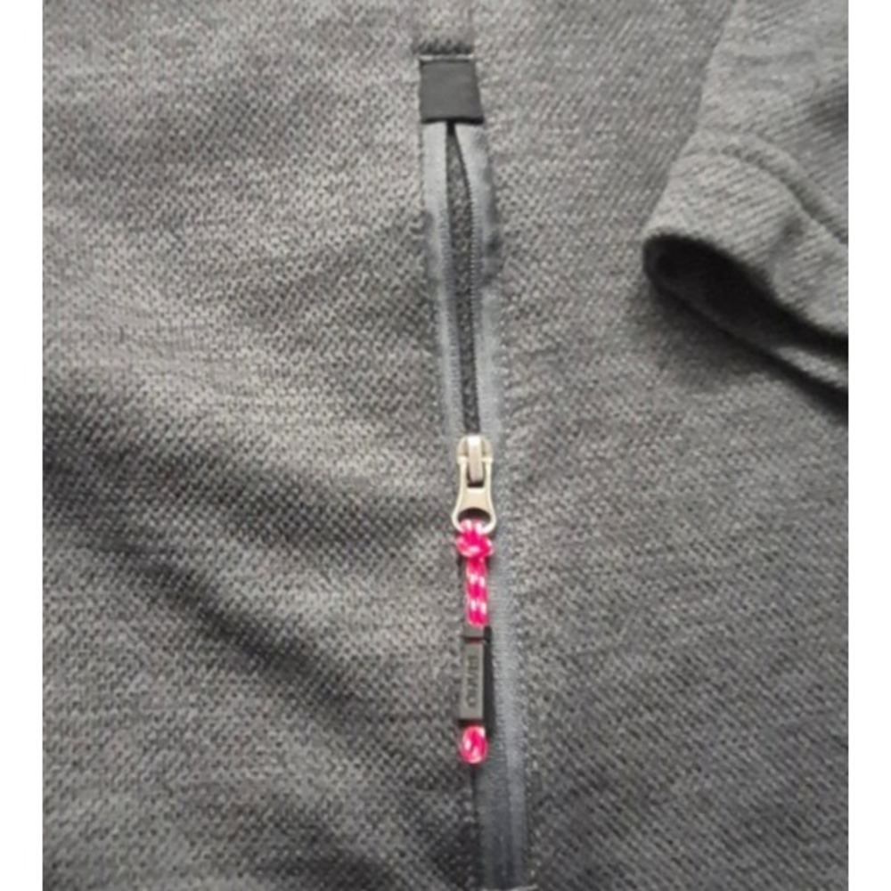 Orvis men's gray black bonded mesh fleece full zip jacket XL pockets outdoor - Picture 3 of 14
